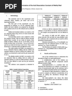 Download Spectrophotometric Determination of the Acid Dissociation Constant of Methyl Red by Jaimie Loja SN167156187 doc pdf