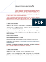 Das Preliminares Da Contestação Por Marcela Carvalho