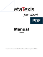 For Word: Manual