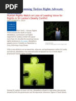 Sri Lanka Mourning Tireless Rights Advocate Abeysekera