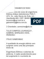 Caracterização e efeitos dos Afundamentos de Tensão (Sags) em componentes elétricos