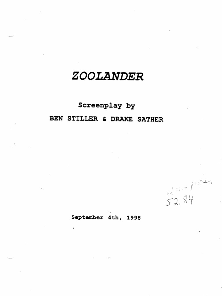 Zoolander (2001) | PDF