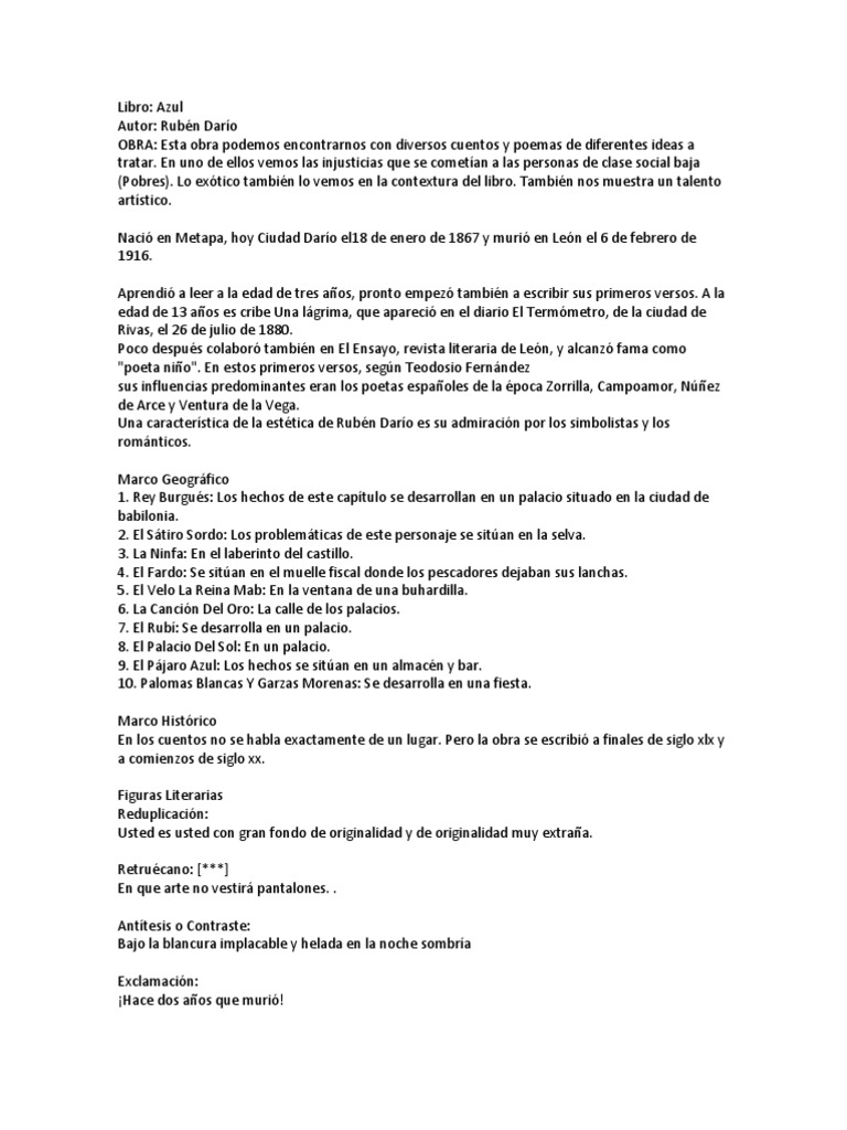 Libro Azul (Resumen) PDF