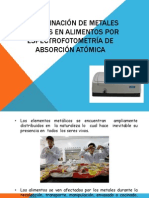 Determinación de Metales Pesados en Alimentos