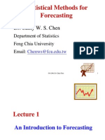Statistical Methods For Forecastingg
