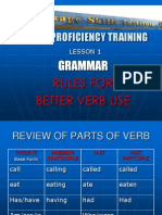 English Proficiency Training: Grammar