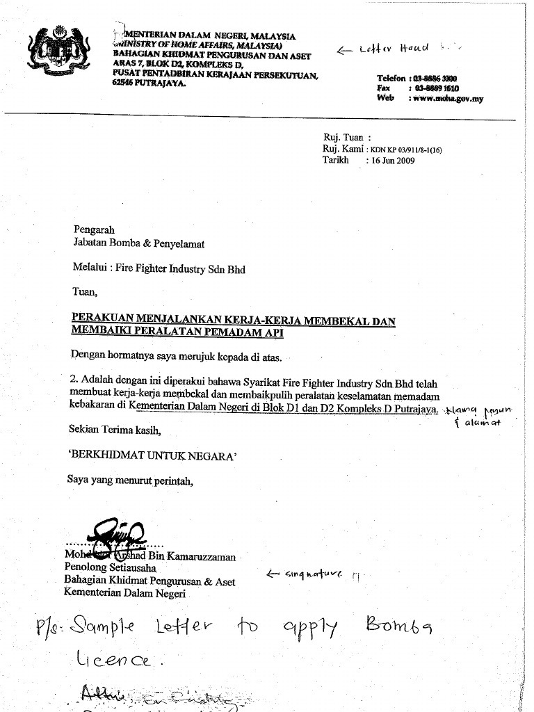 Surat Perakuan Bomba Pdf