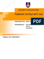 Fashion Textile (DTC 703) : Universiti Teknologi Mara