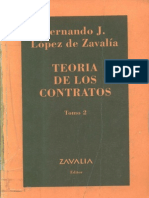 Teoria de Los Contratos Tomo 2 - Fernando Lopez de Zavalia