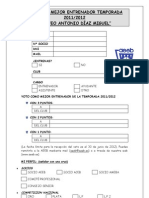 Votacion Mejor Entrenador Temp. 11-12 Ficha