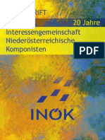 FESTSCHRIFT 20 Jahre INÖK - Interessengemeinschaft Niederösterreichische KomponistInnen