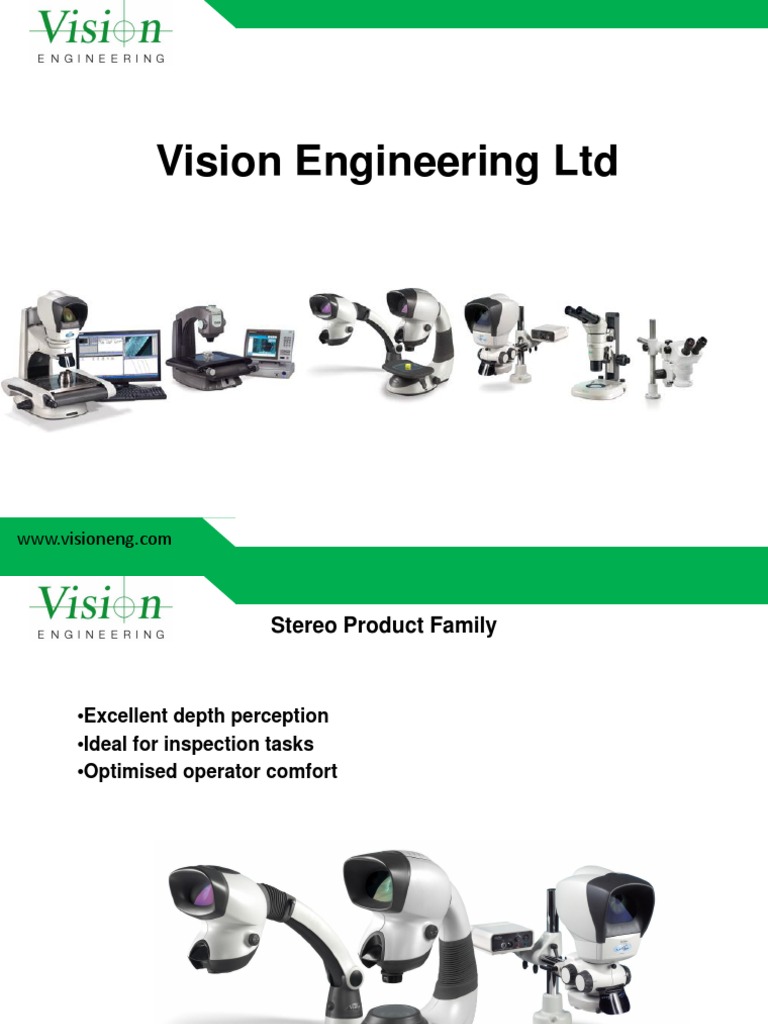 Vision Engineering Stereo Microscopes | PDF | Lens (Optics) | Optics