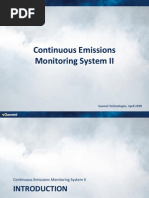 Continuous Emissions Monitoring System II: Gasmet Technologies, April 2010