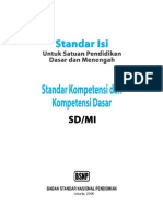 Standar Isi Sd