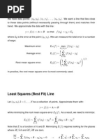 Curve Fitting: y F (X) Ax + B F (X E