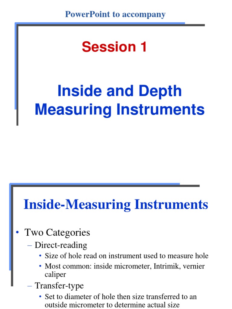 Inside Measuring Instruments Overview | PDF | Measuring Instrument ...