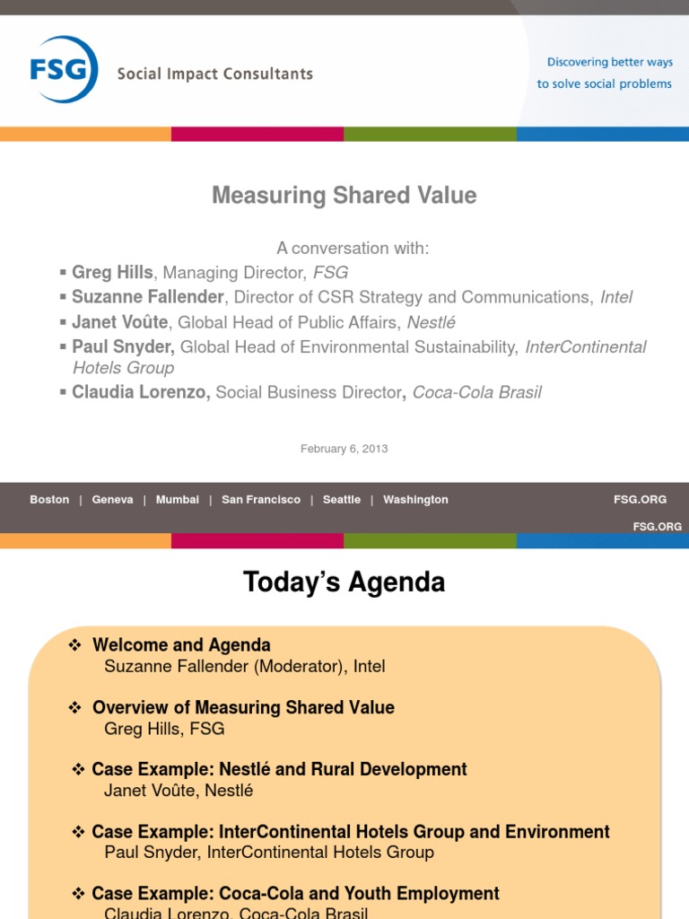 Measuring Shared Value Presentation | PDF | Nestlé | Strategic Management