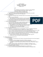 Earthquakes Volcanoes Notes