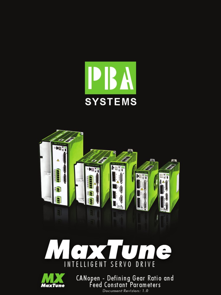 MaxTune Intelligent Servo Drive | PDF | Gear | Speed