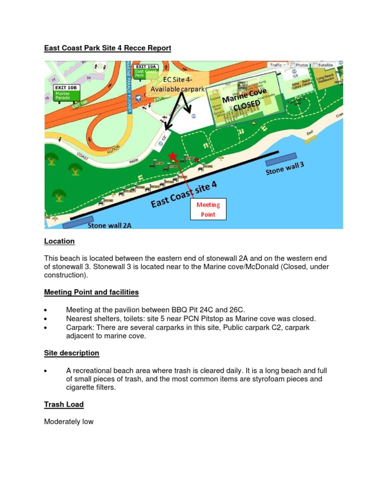 East Coast Park Site 4 Recce Report | PDF