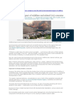 Environment Impact of Wildfire