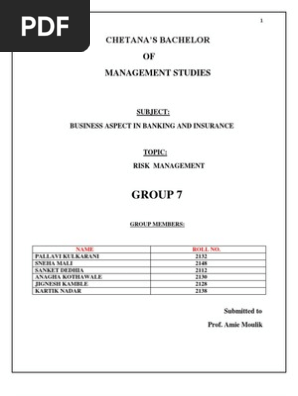 Risk Management