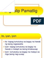 Panghalip Pamatlig