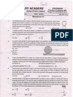 Mechanics Practice Problems Target IIT ADVANCE-2019