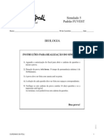 Vestibular Simulado de Biologia, Matemática e Portugues - Cursinho Poli