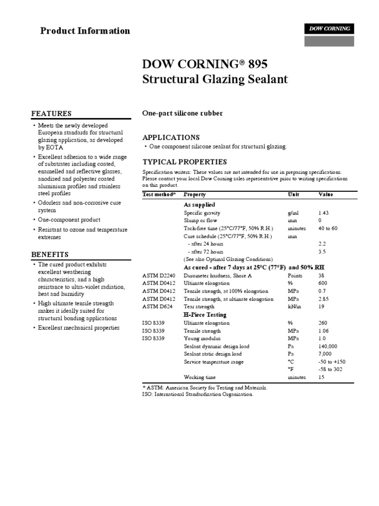 Dow Corning DC895 Silicone Chemical Substances Free 30day Trial