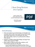 CDER New Drug Review:: 2012 Update