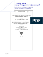 Compilation of Patient Protection and Affordable Care Act as Amended Through May 1, 2010 (Health Care Law 