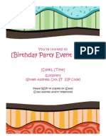 (Birthday Party Event Name) !!: You're Invited To