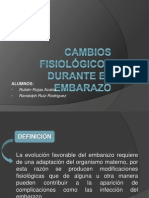 Cambios fisiológicos durante el embarazo