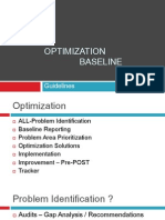 Optimization Baseline: Guidelines