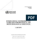 INTERNATIONAL NONPROPRIETARY For Biological and Biotechnological Products PDF