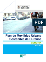 Plan de Movilidad Urbana Sostenible de Ourense