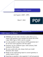 CAD Import in Abaqus FE Simulation