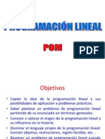 Programacion Lineal Pom
