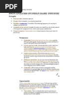 Download Swot of Indian Dairy Industry by thehedonist SN16728462 doc pdf