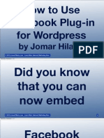 How To Use Facebook Plug-In For Wordpress by Jomar Hilario