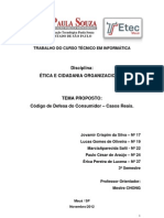 TRABALHO DE ÉTICA EM INFORMÁTICA - Código de Defesa Do Consumidor