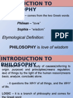 Philosophy - : PHILOSOPHY Is Love of Wisdom