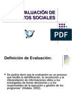 Evaluación de Proyectos Sociales 2009