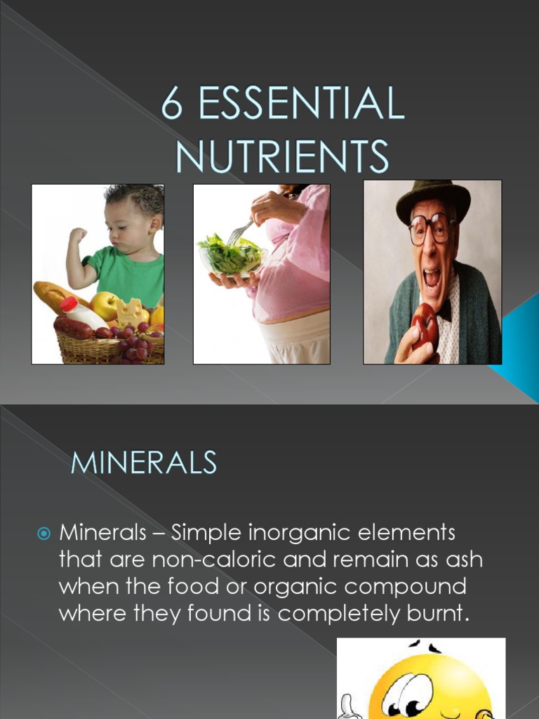 Overview of Six Essential Nutrients | PDF | Carbohydrates | Vitamin