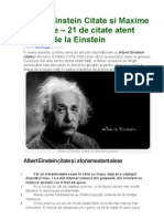Albert Einstein Citate Si Maxime Celebre