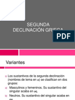 Segunda Declinación Griega