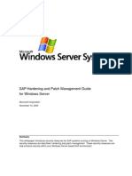 Sap Hardering for Windows Server