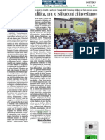 Festival Della Politica - Rassegna Stampa 10 Settembre