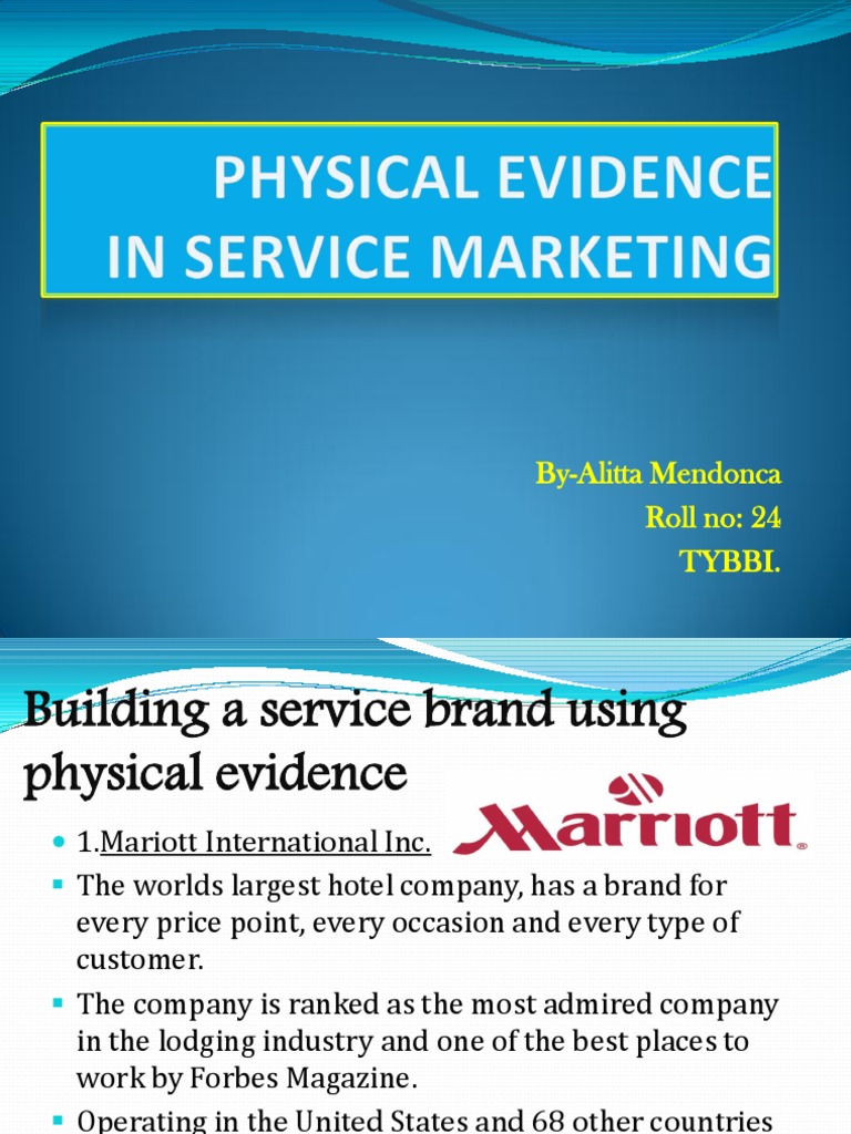 Physical Evidence In Service Marketing Brand Business
